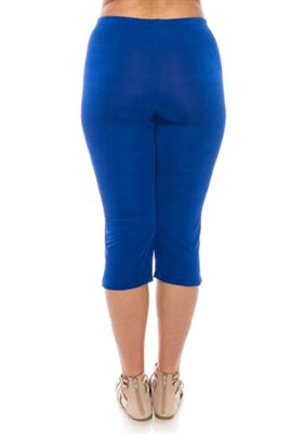 Jostar Capri pant - royal blue - polyester/spandex