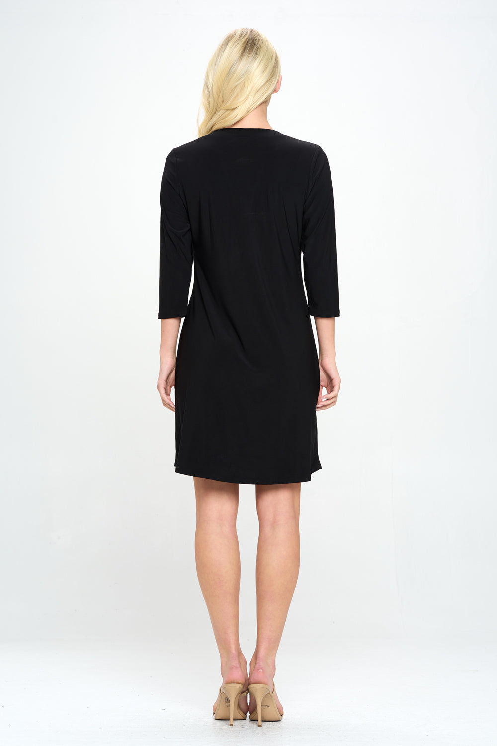 HIT Notch Neck Quarter Sleeve Dress (QS)