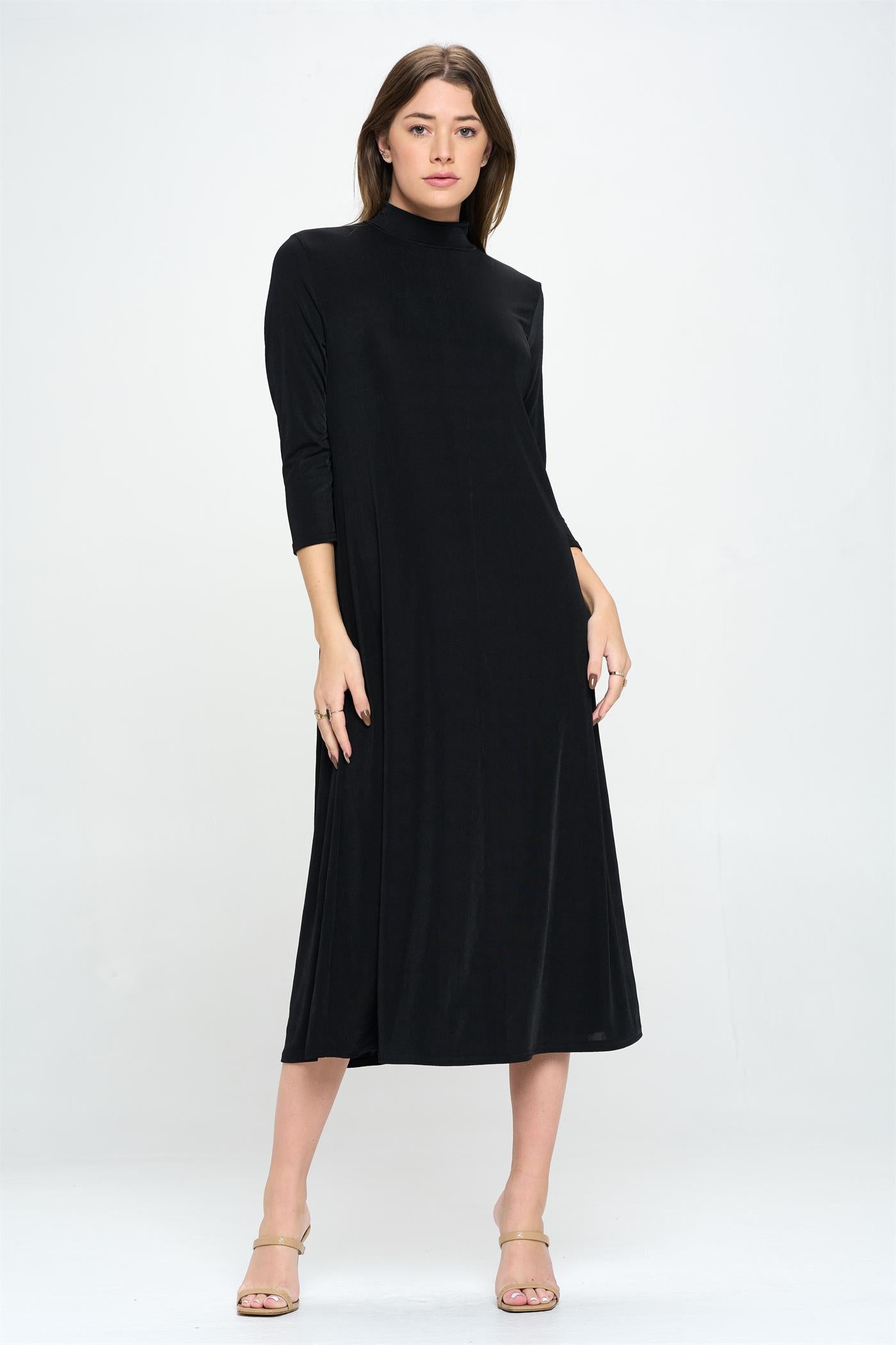 Jostar BNS Mock Neck 3/4 Sleeve Dress (QS)