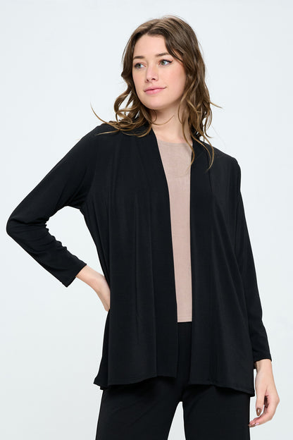 Jostar Moss Crepe Long Cardigan (LS)