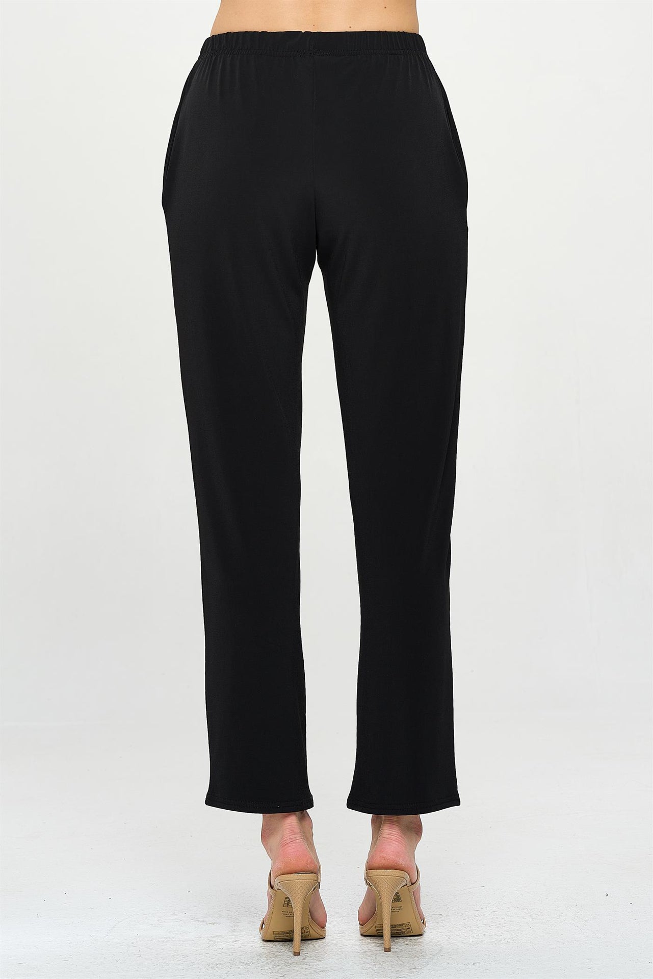 Jostar Elastic Waistband Straight Pants