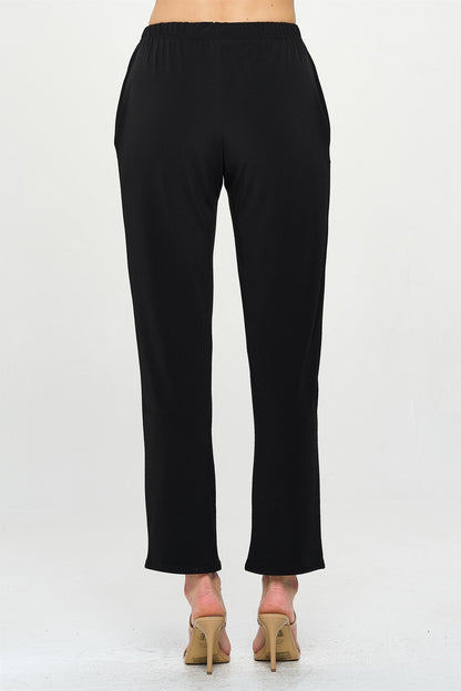 Jostar Elastic Waistband Straight Pants