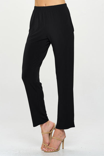 Jostar Elastic Waistband Straight Pants