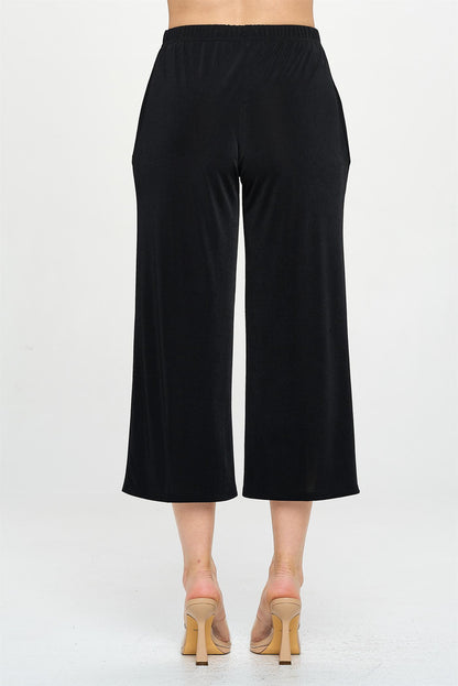 Jostar Elastic Waistband Ankle Pants with Pockets