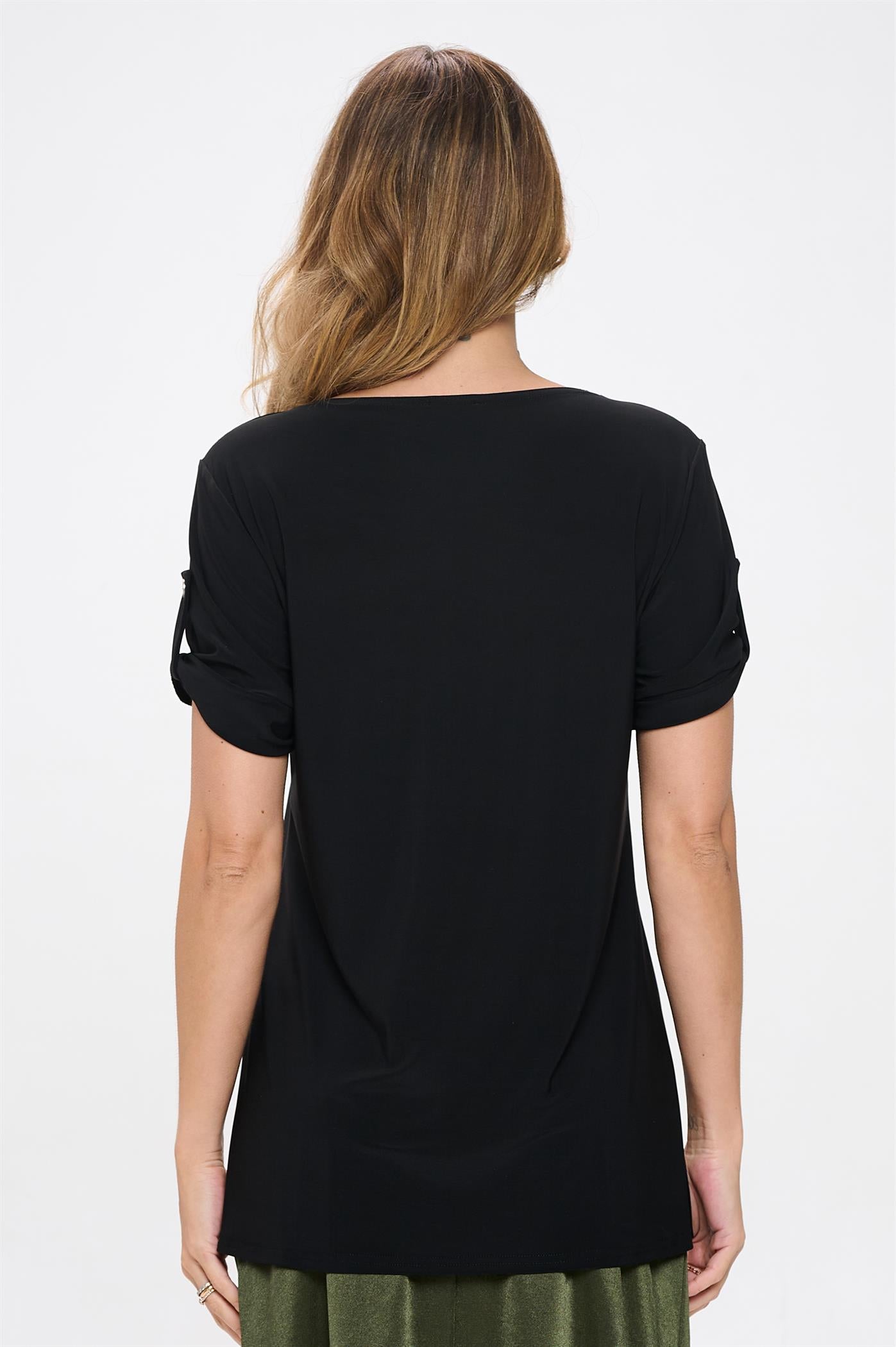 Jostar HIT Button Short Sleeve Top