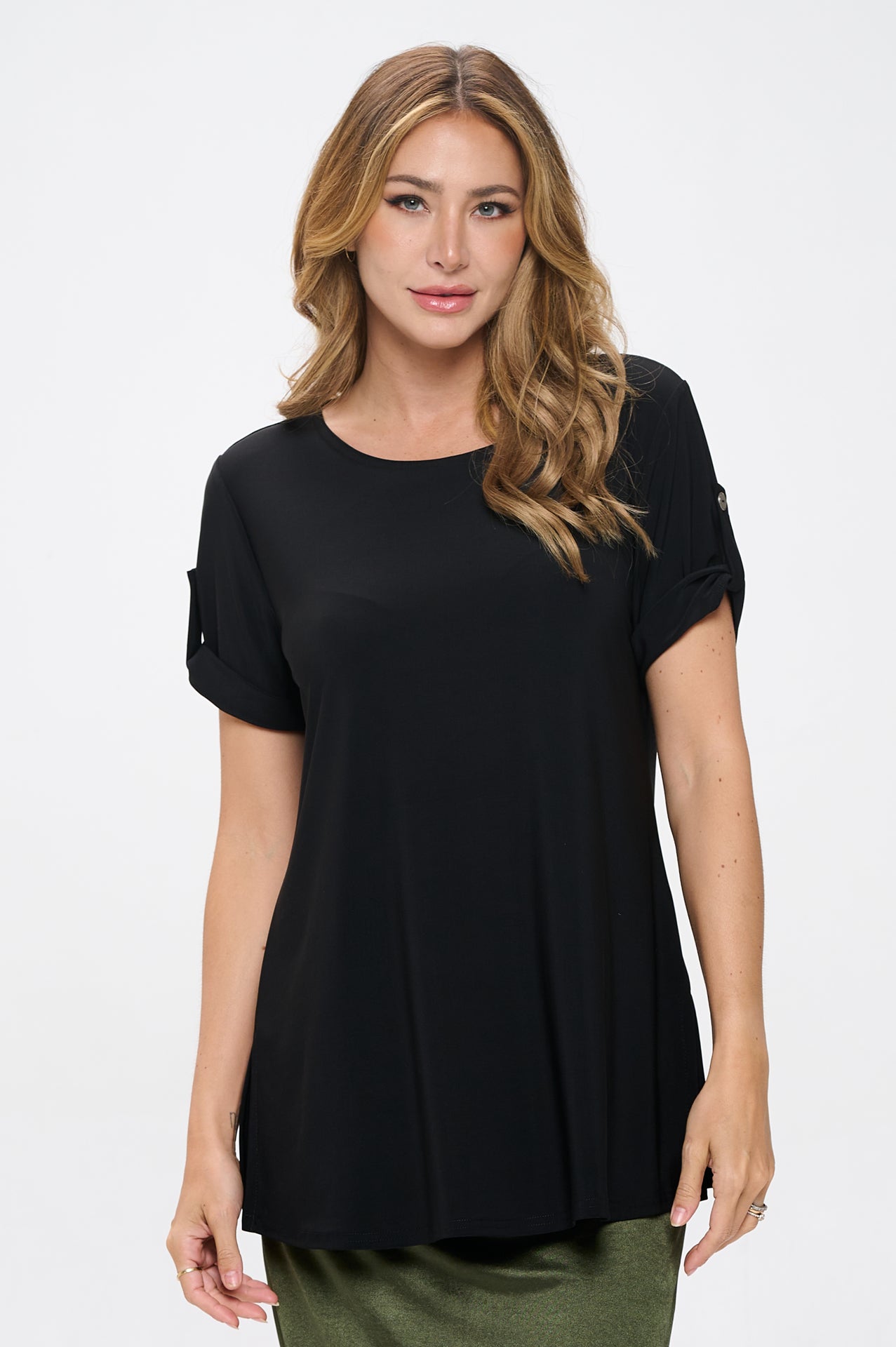 Jostar HIT Button Short Sleeve Top