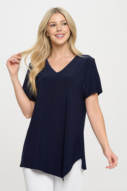 Jostar HIT Point V-Neck Black Blouse