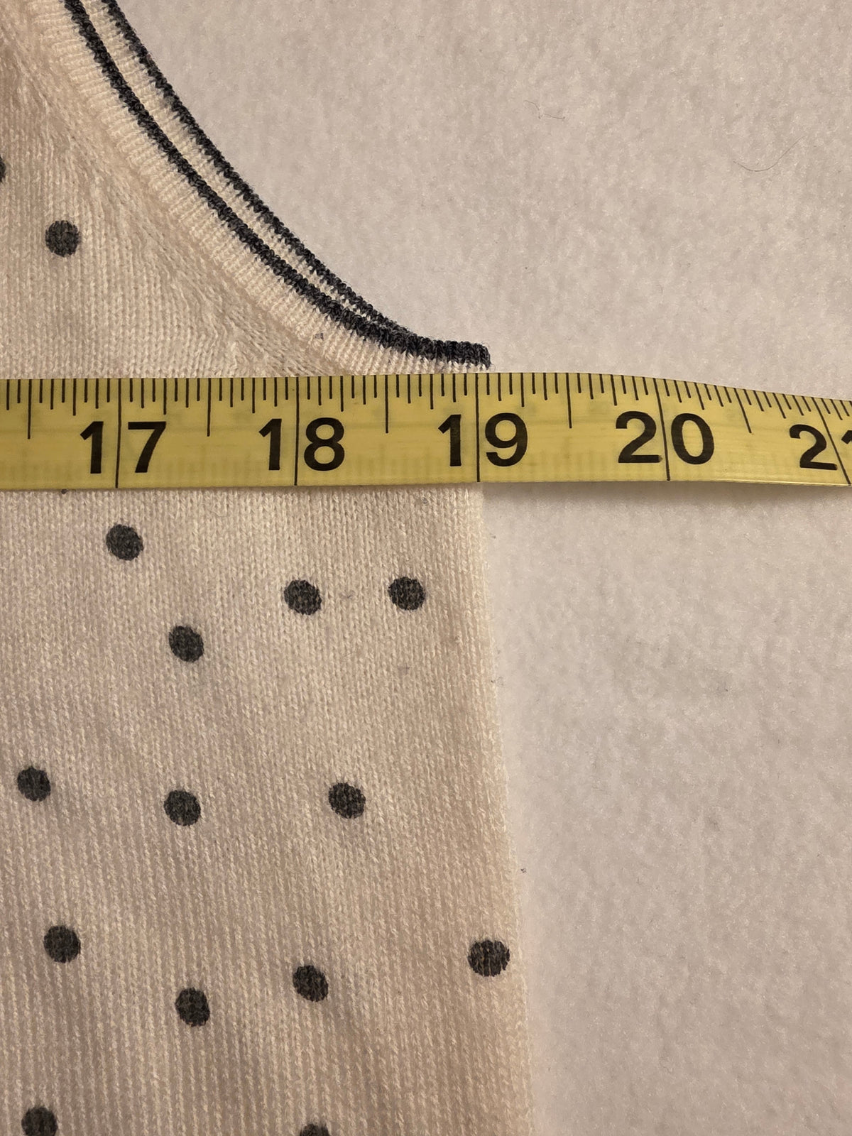 Drapers & Damon Women's 2Piece Polka Dot Sleeveless/ Longsleeve Cartigan Size Large Sweater