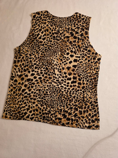 Draper's & Damon's Leopard Print Tank Top – Size M Preowned