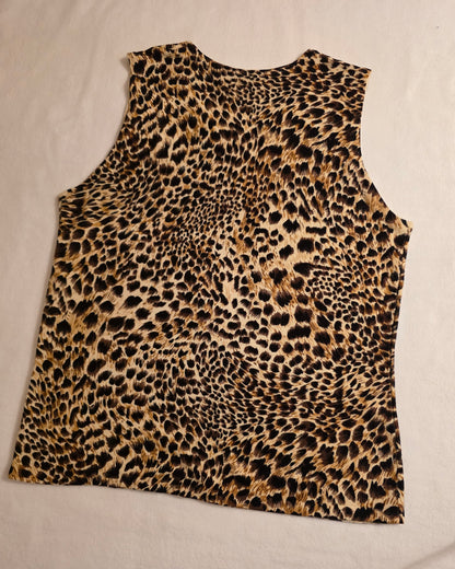 Draper's & Damon's Leopard Print Tank Top – Size M Preowned