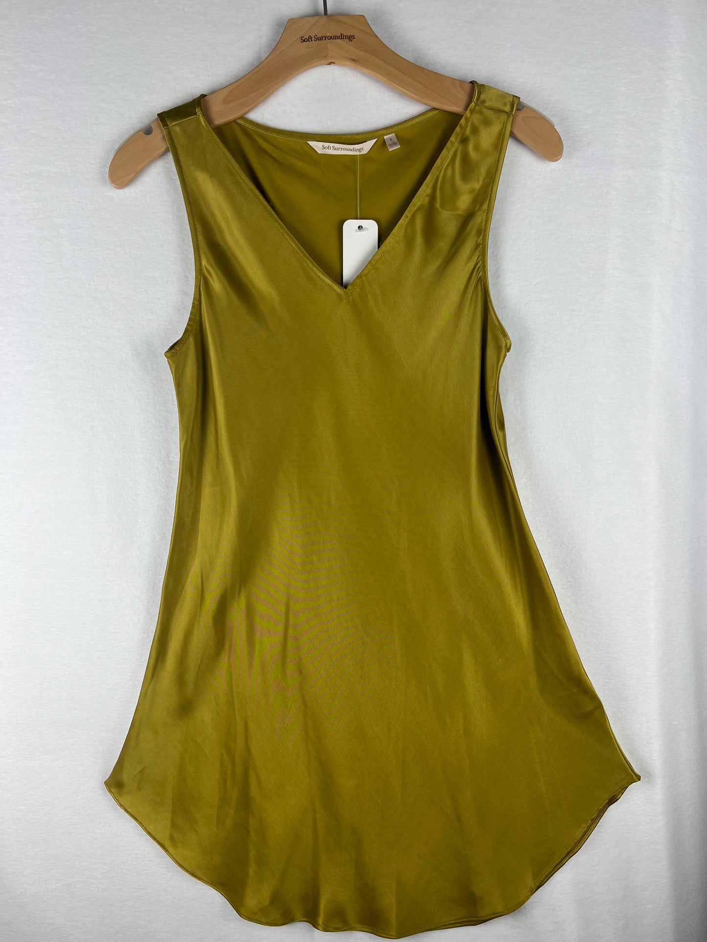 Soft Surroundings Amber Green Illampu Tunic Tank NWT