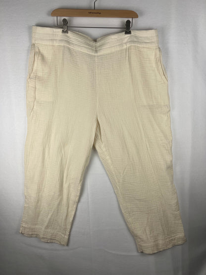 Soft Surroundings Beach Bound Pull On Crop Pant NWT SZ 22