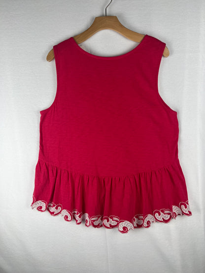 Soft Surroundings Flounce Tank NWT