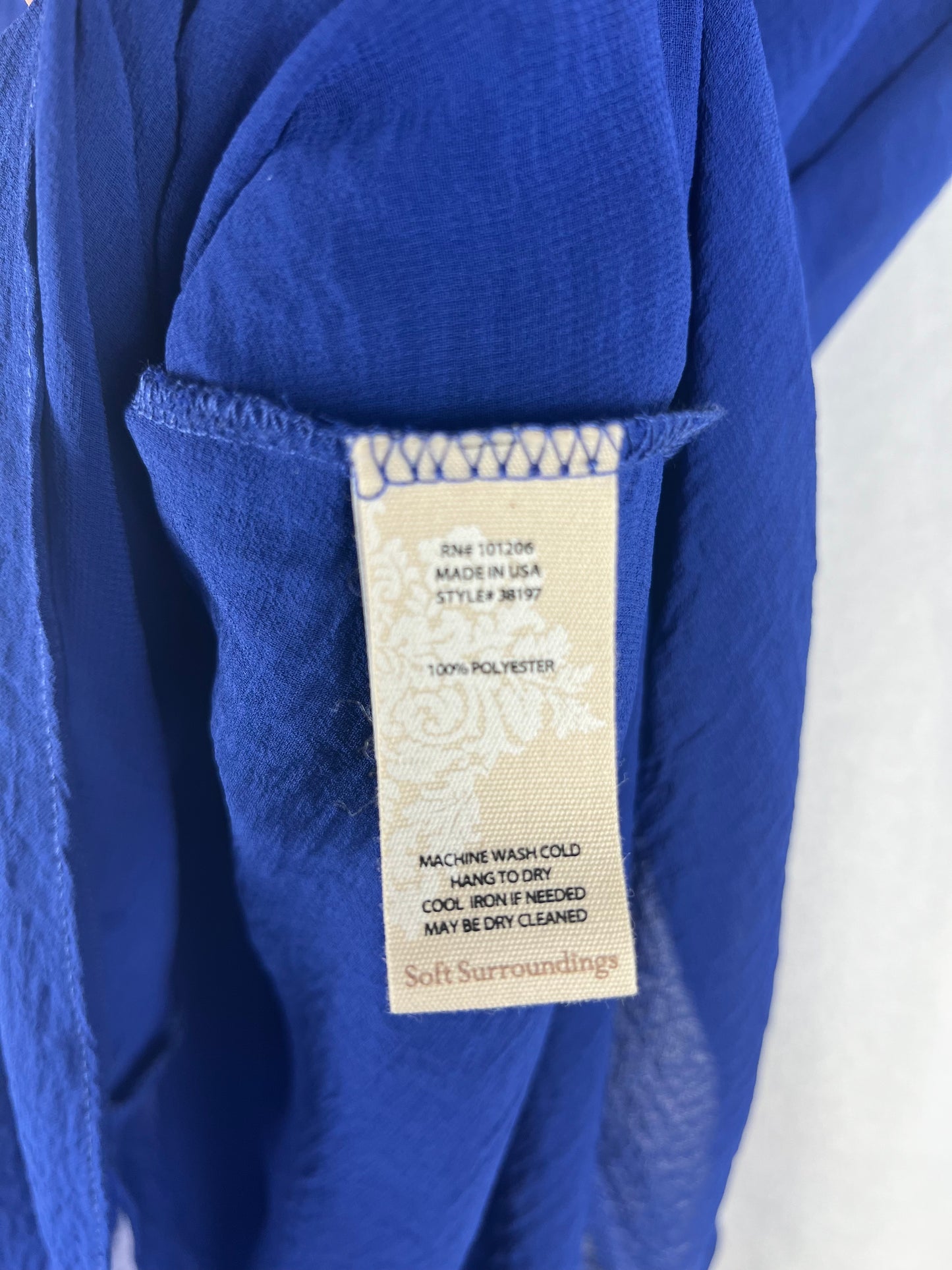 Soft Surroundings Celine Tunic Cobalt NWT