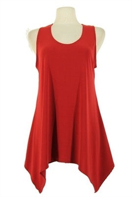 Jostar Two point tank top - red - polyester/spandex