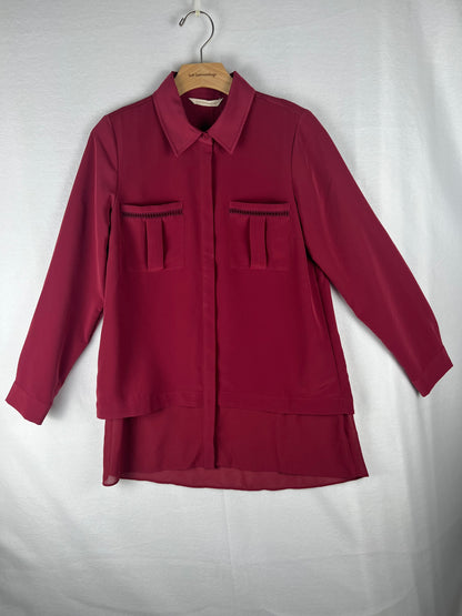 Soft Surroundings Rossini Shirt Sangria NWT