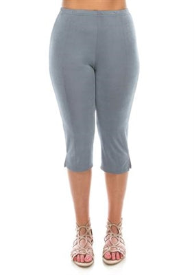 Jostar Capri pant - light grey - polyester/spandex