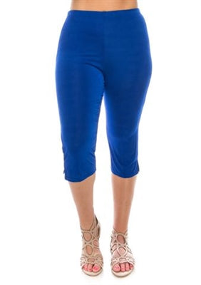 Jostar Capri pant - royal blue - polyester/spandex