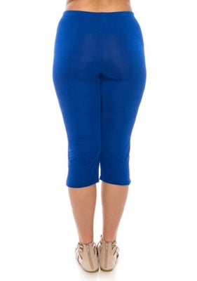 Jostar Capri pant - royal blue - polyester/spandex