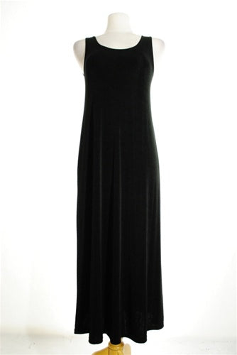 Jostar Long Tank Dress - Black - Acetate/Spandex