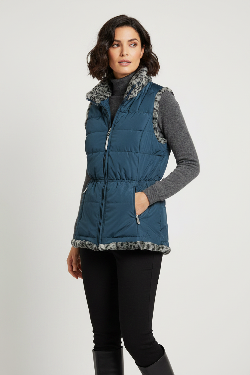 Faux Fur Reversible Vest NWT
