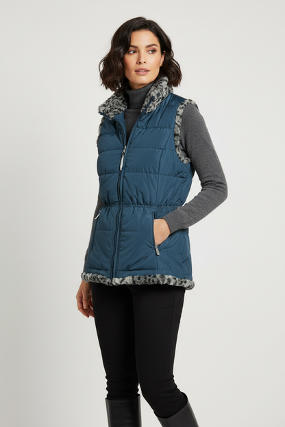 Faux Fur Reversible Vest NWT