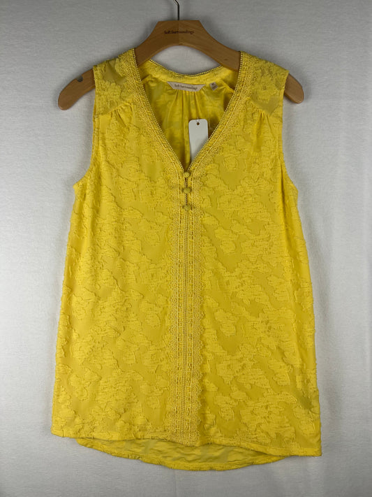 Soft Surroundings Ange Lemon Drop Blouse NWT