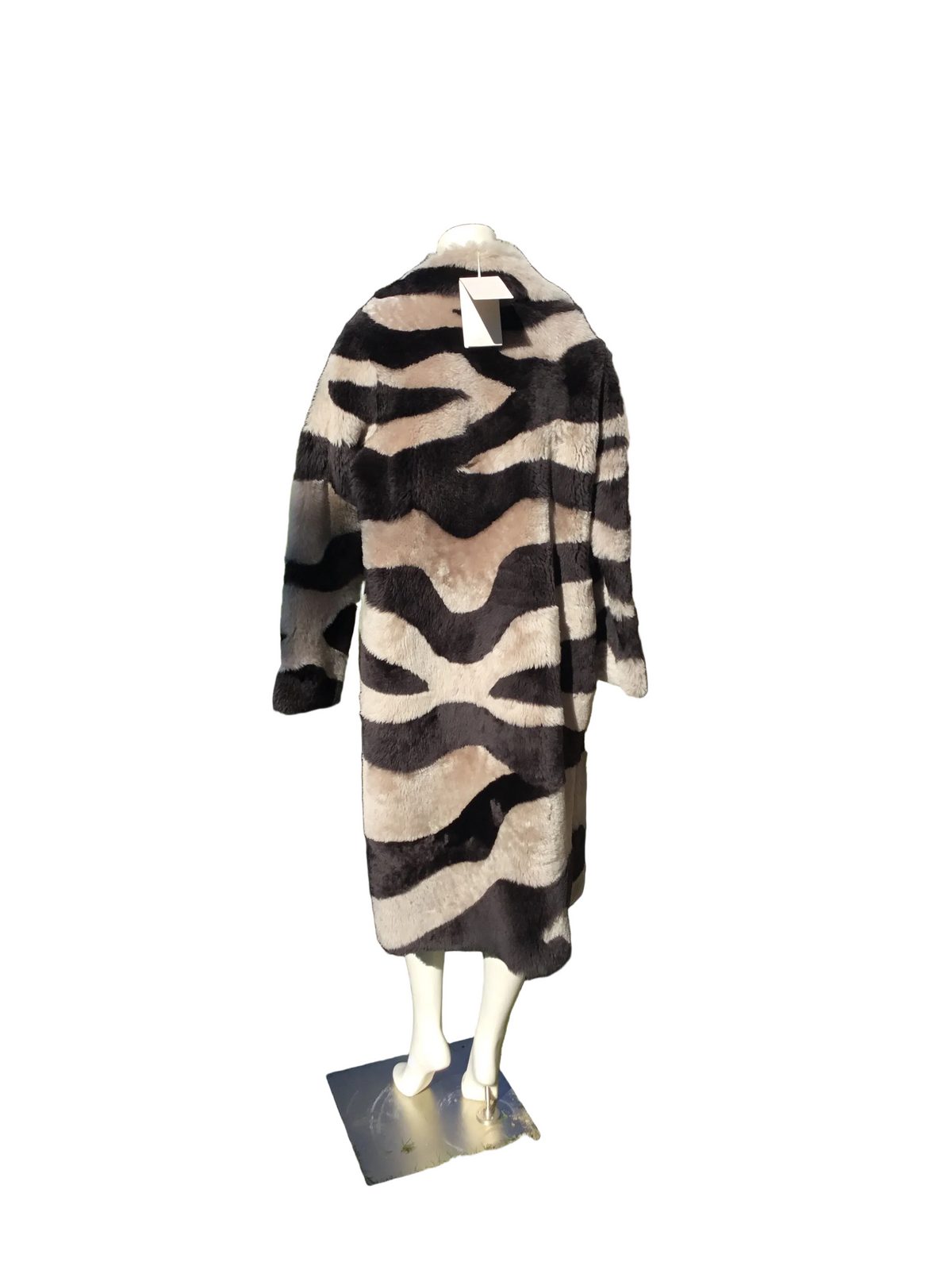 Rebecca Taylor Vegan Leather Shearling Coat