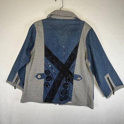 Bleu Bayou jacket detail photo