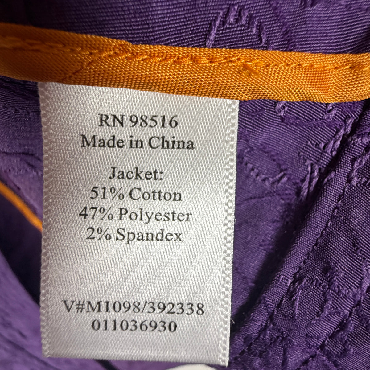 Coldwater Creek purple blazer detail