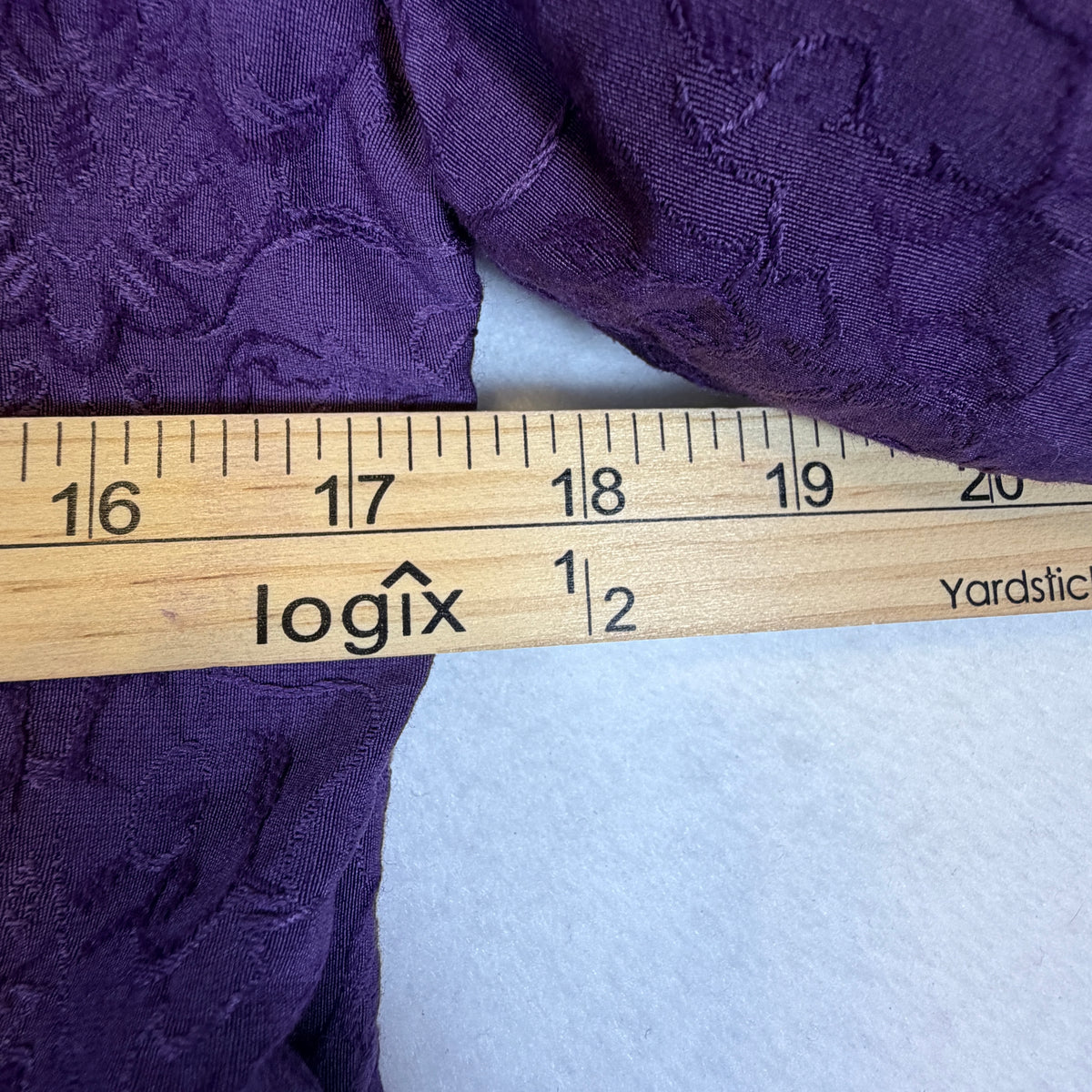 Coldwater Creek purple blazer detail photo