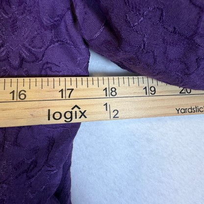 Coldwater Creek purple blazer detail photo