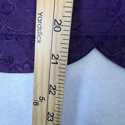 Coldwater Creek purple blazer measurement detail