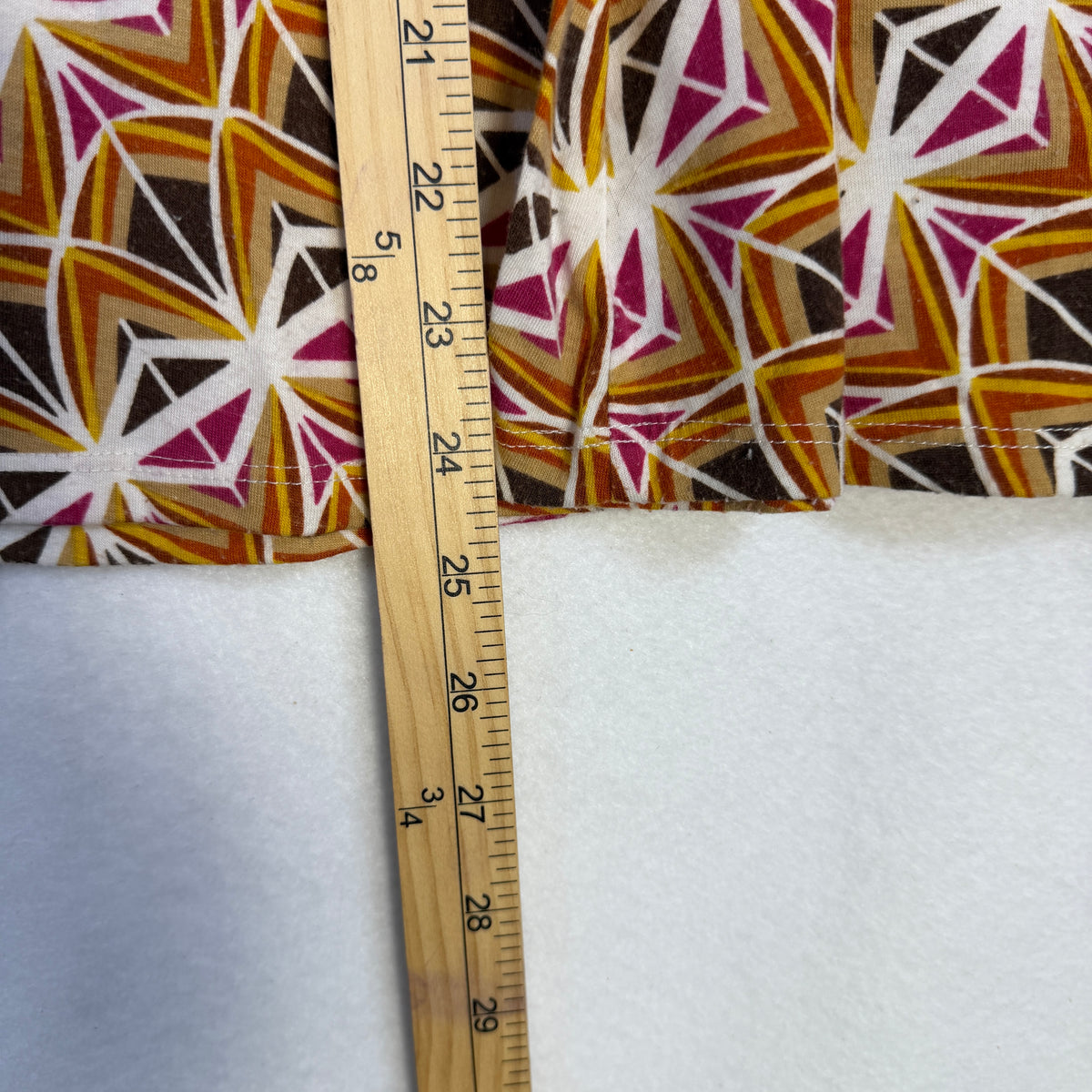 Cato multicolor geometric print A-line skirt on hanger