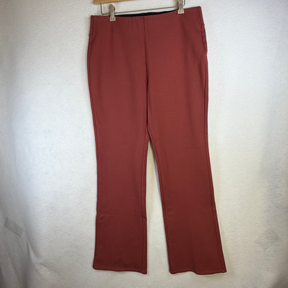 Back view with two patch pockets on Canyon Clay bootcut pants