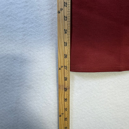Retail tag showing Perfect Ponte Bootcut Pants Canyon Clay size M and $79.95