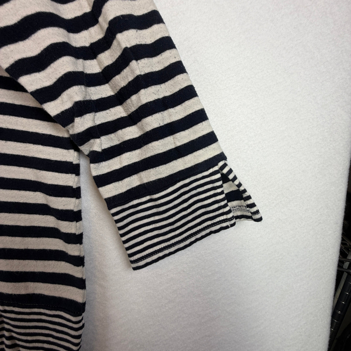 J.Jill Striped Boatneck Top Women's Medium Cotton Blend