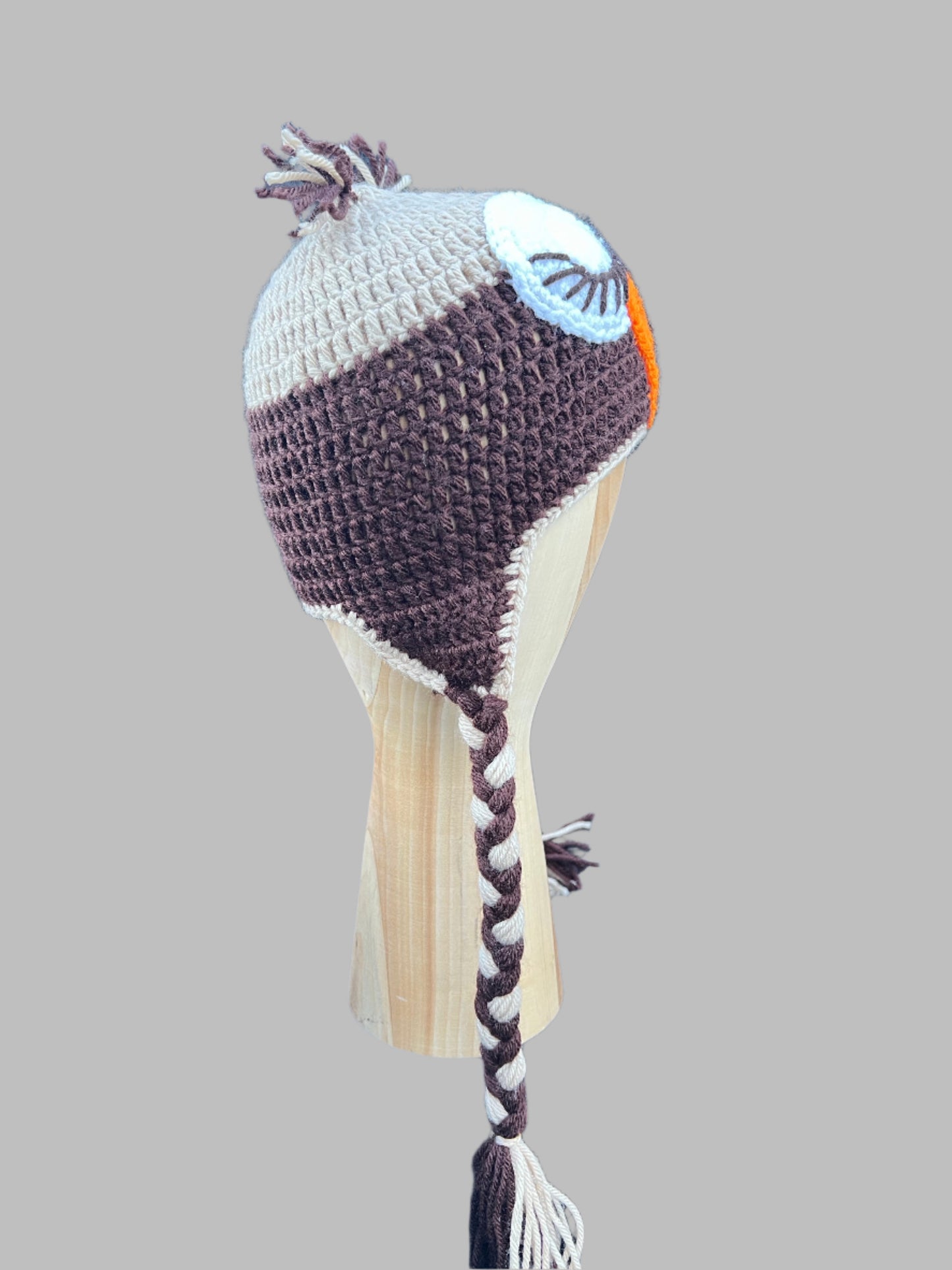 Sleeping Owl Knitted Hat