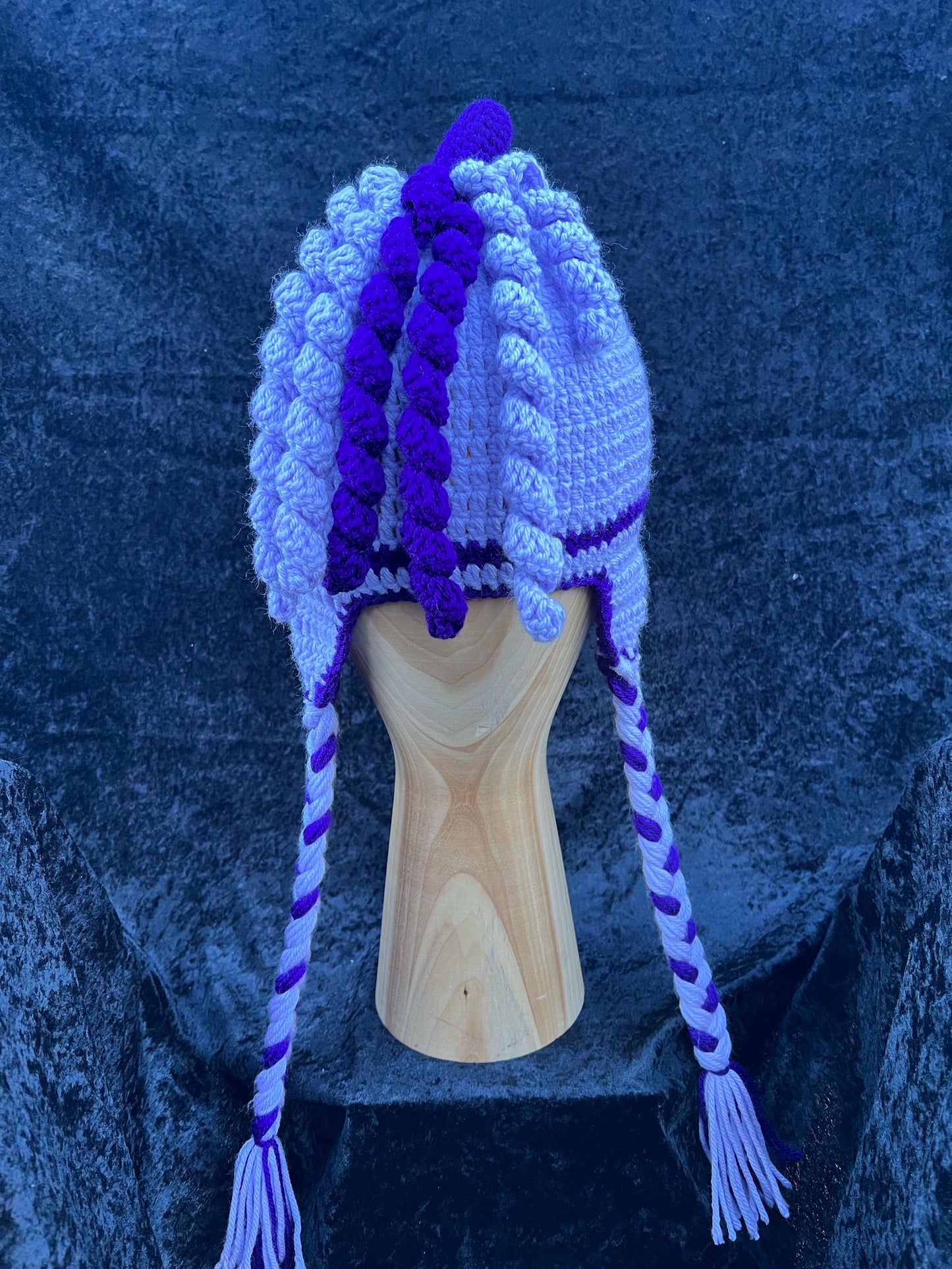 Lavender Knitted Unicorn Hat