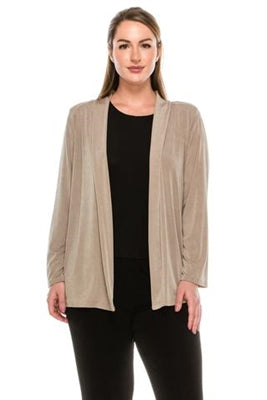 Jostar Long Sleeve Jacket - Taupe - Polyester/Spandex