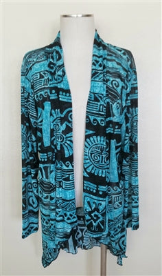 Jostar Vegas jacket - blue Aztec - polyester/spandex