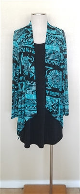 Jostar Vegas jacket - blue Aztec - polyester/spandex