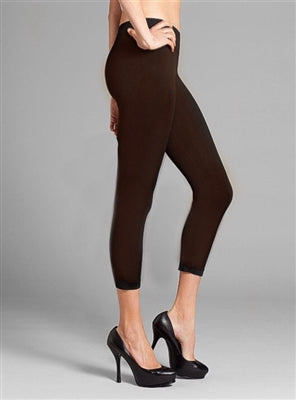 Capri leggings nylon/spandex Black