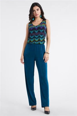 Jostar Pants - teal - acetate/spandex