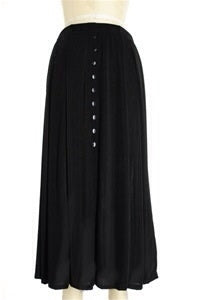 Jostar Faux Button skirt - black - polyester/spandex