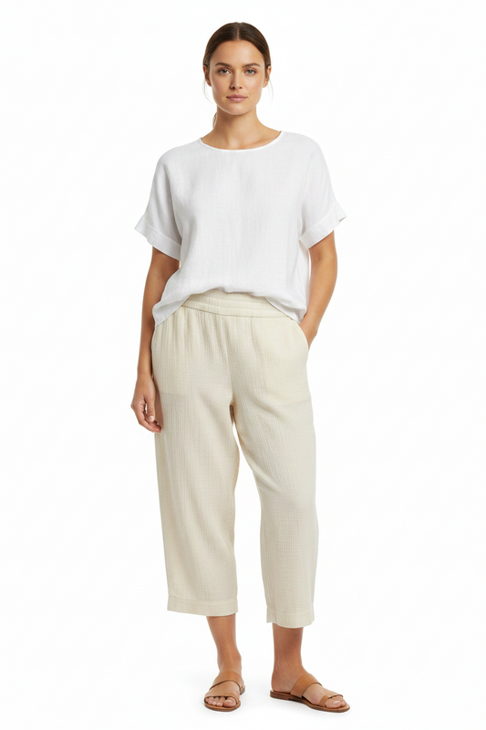 Soft Surroundings Beach Bound Pull On Crop Pant NWT SZ 22