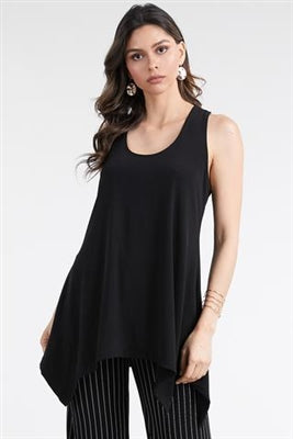 Jostar Two point tank top - black - polyester/spandex